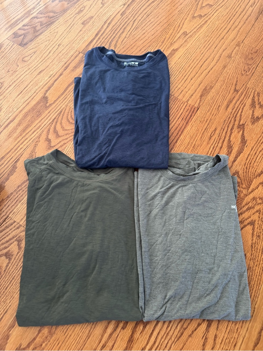 Men's Short-Sleeve Crew Neck T-Shirt Pack - Navy, Olive, Gray